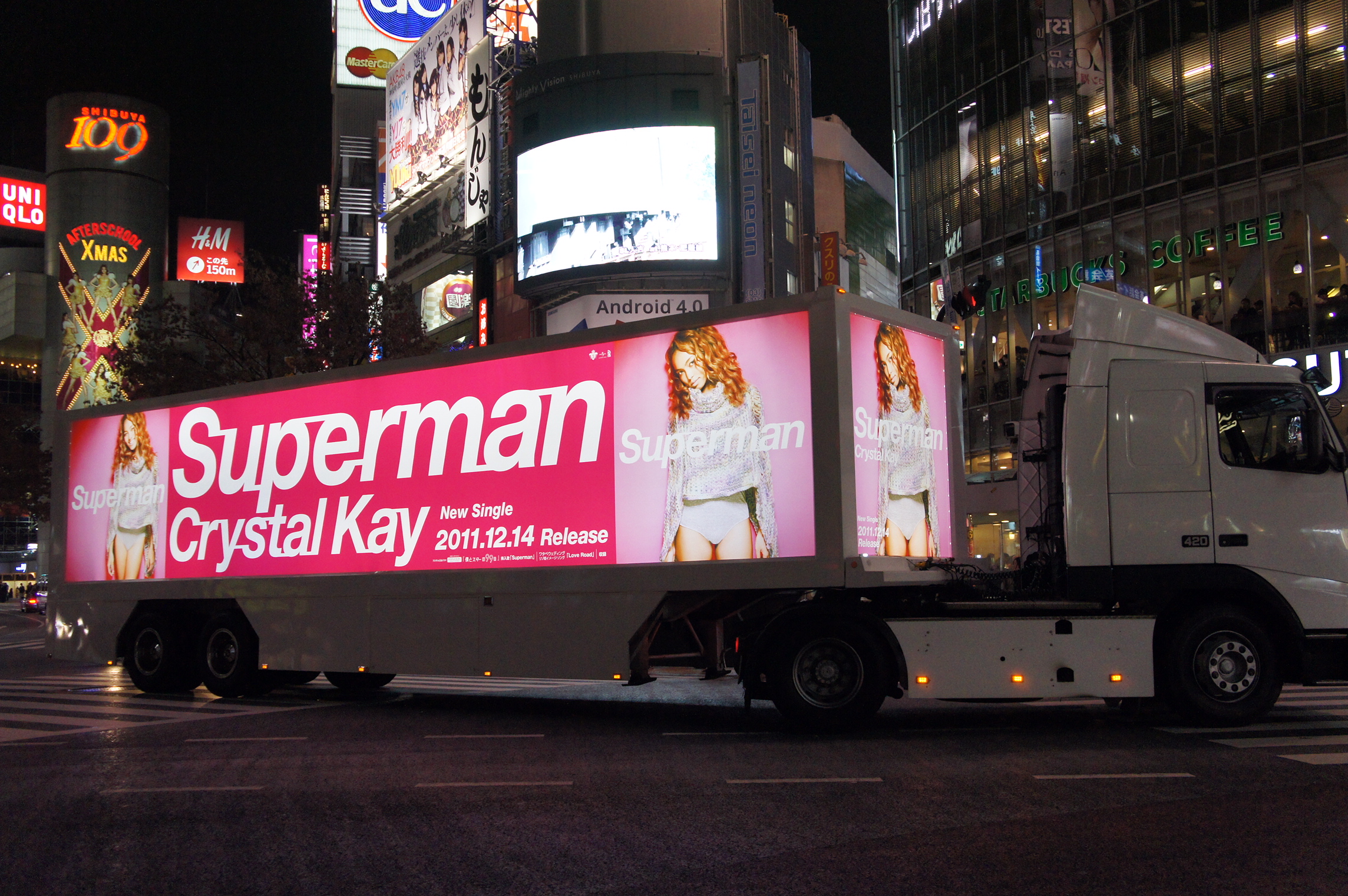2011.12 Crystal Kay様移籍第1弾シングル『Superman』プロモーション